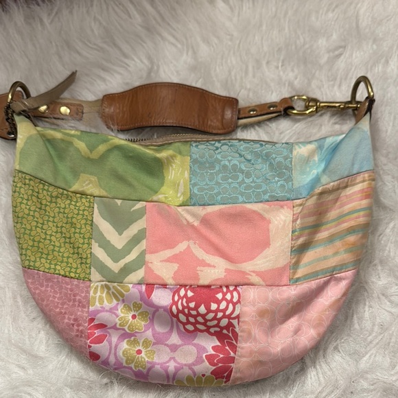 Coach 2 Pieces Bundle Colorful Tote/Mini/Purse Bags pre-owned. - Picture 8 of 12